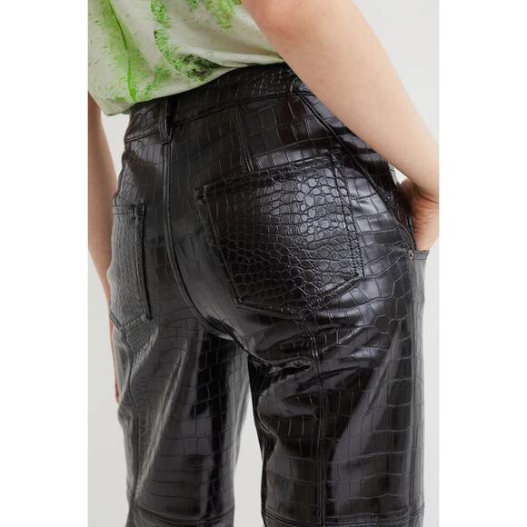 NWT H&M Innovation Co-Exist Story Vegan Leather Pants | Size 6 - Picture 5 of 10